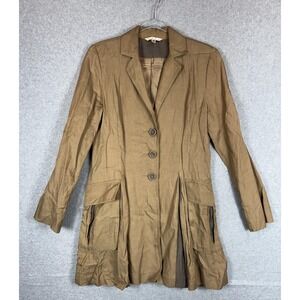 Cabi Jacket Womens Small Long Blazer Coat 840 Button Pocket Duster Fall Layering